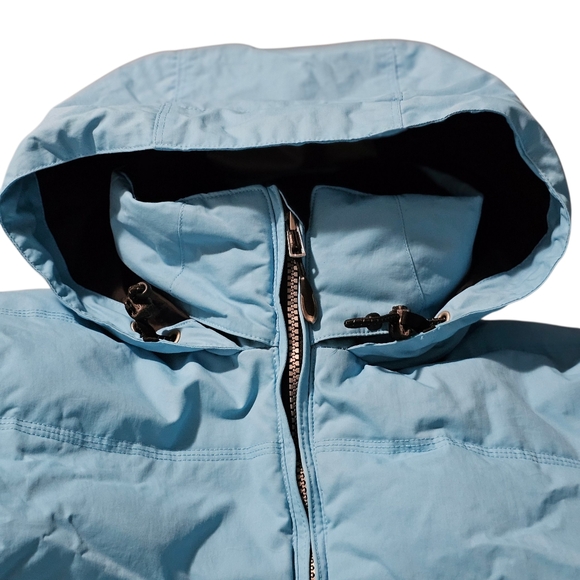 Obermeyer Ridge Line Down-Filled Ski Jacket Black/Sky Blue– Women’s Size 8 - Picture 4 of 13